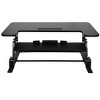 Monoprice Height Adjustable Gas-Spring Dual Handle Sit-Stand 36-Inch Workstation Desk Converter with Keyboard Tray - 3 of 4