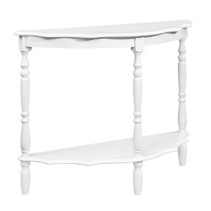 NicBex Half-Moon Console Table with Open Storage Shelf Modern Entryway Table with Wood Frame for Hallway,Living Room - 1 of 4