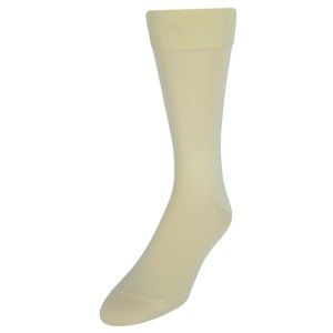 Vannucci Men's Solid FashionColored Soft Mercerized Cotton Dress Sock - 1 of 3