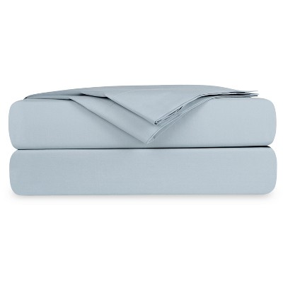 Delara 100% Organic Cotton Percale Weave Sheet sets, 400 TC GOTS Certified, Smooth & Moisture-Wicking Sheets and Pillowcase