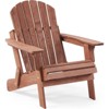 FATMOON Oversize Wooden Outdoor Folding Adirondack Chair with Pre-Assembled BackRest & SeatBoard, Wood Patio Chair for Garden Backyard - 4 of 4
