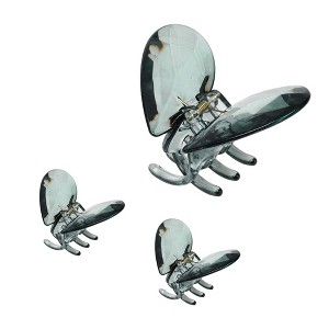 Unique Bargains Women's Elegant Hearts Hair Clips 3.15"x2.52"x2.01" 3 Pcs - 1 of 3