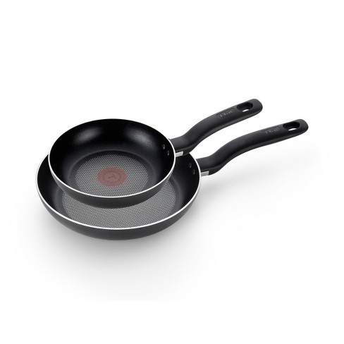 T-fal Simply Cook Nonstick Dishwasher Safe Cookware, 7.5 & 10 Fry Pans,  2pc Set, Black