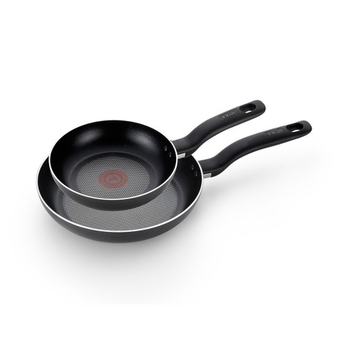 T-fal Simply Cook Nonstick Dishwasher Safe Cookware, 7.5" & 10" Fry Pans, 2pc Set, Black - image 1 of 4