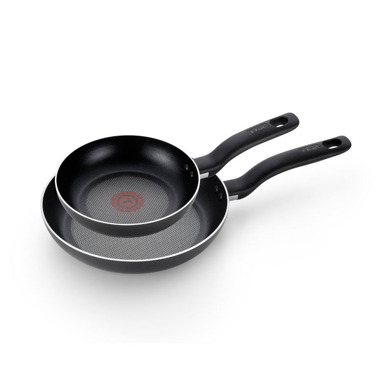 T-fal 2pc Frying Pan Set, Simply Cook Nonstick Cookware Black, 1 of 8