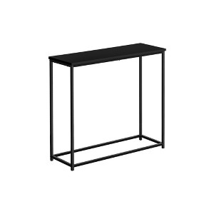 Marble-Look Console Table with Metal Frame for Entryway, Living Room or Office - 1 of 4