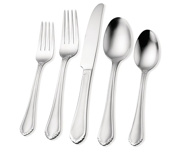 Hampton Forge Motif Silverware Set 20-Piece