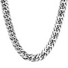 Steeltime 24" Men's stainless steel cuban link chain bracelet - 2 of 4