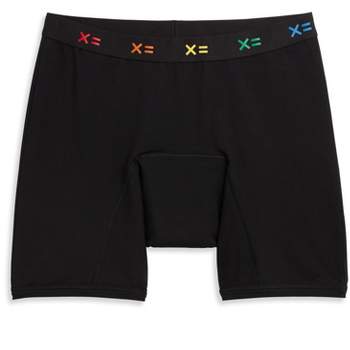 TomboyX Women's First Line  Period Leakproof 9" Inseam Boxer Briefs Underwear, Soft Cotton Stretch Comfortable (XS-6X)