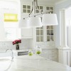 Quorum Lighting Lancaster Glass Satin Nickel 3-Light Pendant - 2 of 3