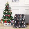 Comfort Flannel Blanket Super Soft Christmas Prints Throw Blanket Christmas Gift. - 2 of 4