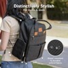 KeaBabies Bree Diaper Bag Backpack, Waterproof Baby Diaper Bags with Changing Pad, Girl, Boy, 2 Kids Travel Essentials (Charcoal) - 3 of 4