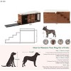 56" Mid-Century Modern Storage Ottoman Bench with Padded Seat and Pet Crate for Bedroom or Entryway -3irtyhousy - 4 of 4