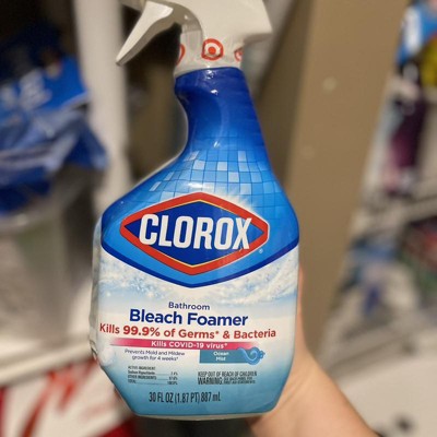 Clorox Bathroom Foamer With Bleach Spray Bottle Ocean Mist - 30 Fl Oz :  Target