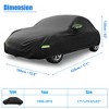 Unique Bargains Outdoor Full Car Cover for Volkswagen New Beetle 1998-2019 Black 1 Pc - 4 of 4