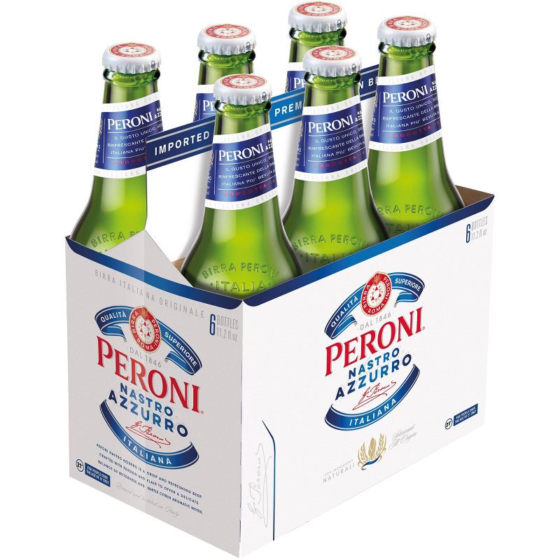 Peroni Nastro Azzurro Beer - 6pk/11.2 fl oz Bottles, 1 of 4