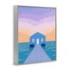 Stupell Industries Blue Boat Shed Sunrise Framed Giclee Art - 2 of 4