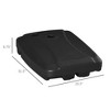 Gulches 165 lbs. Capacity Cantilever Umbrella Base, Portable Offset Stand on Wheels - Fillable, Black - 4 of 4