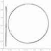 Black Bow Jewelry 1.5mm, 14k White Gold Endless Hoop Earrings, 64mm (2 1/2 Inch) - 3 of 4