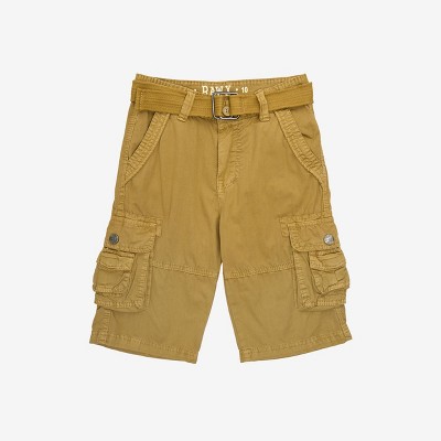 Raw X Kids and Boys 100% Cotton Belted Twill Cargo Shorts 8-18