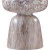 Meridian Furniture,Avellino Marble Finish Concrete End Table - 3 of 4