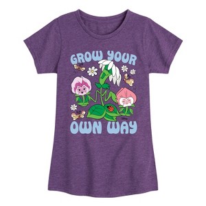 Girls' - Disney - Alice In Wonderland Fitted Short Sleeve Graphic T-Shirt - 1 of 4