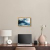 Art Remedy Inked Waves Blue Abstract Wall Art Framed - 2 of 4