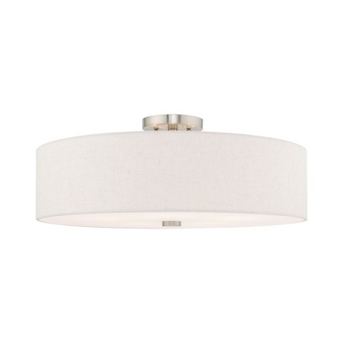 Livex Lighting Meridian 5 - Light Semi-Flush Mount in  Brushed Nickel - image 1 of 4