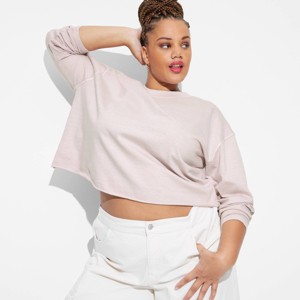 Women's Long Sleeve Cropped T-Shirt - Wild Fable™ - 1 of 3