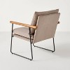 Cushioned Metal & Wood Accent Arm Chair - Hearth & Hand™ with Magnolia - 4 of 4