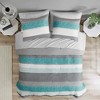 7Pcs Comforter Set, Modern Cozy Solid Bedding Set, Microfiber Bed Comforter - 2 of 3