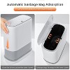 Aoibox Slim Trash Can with Press-Top Lid, 3.3 Gallon Adsorption Garbage Bin for Bathroom, Office, Bedroom, Living Room, White - 2 of 4