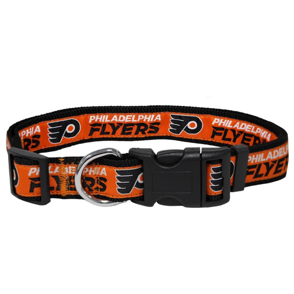 Photos - Collar / Harnesses Pets First NHL Philadelphia Flyers Collar - S 