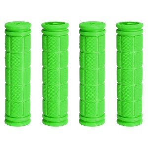 Unique Bargains Rubber Non-Slip Mushroom Bike Fit 7/8" Handlebar Grips 4.53" 2 Pairs - 1 of 4