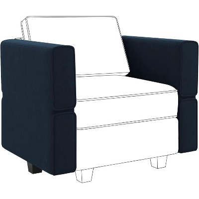 Belffin Modular Velvet Armrest Pair