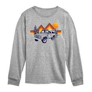 Boys' - Instant Message - Off Road Vehicle Stripes Long Sleeve Graphic T-Shirt - 1 of 4