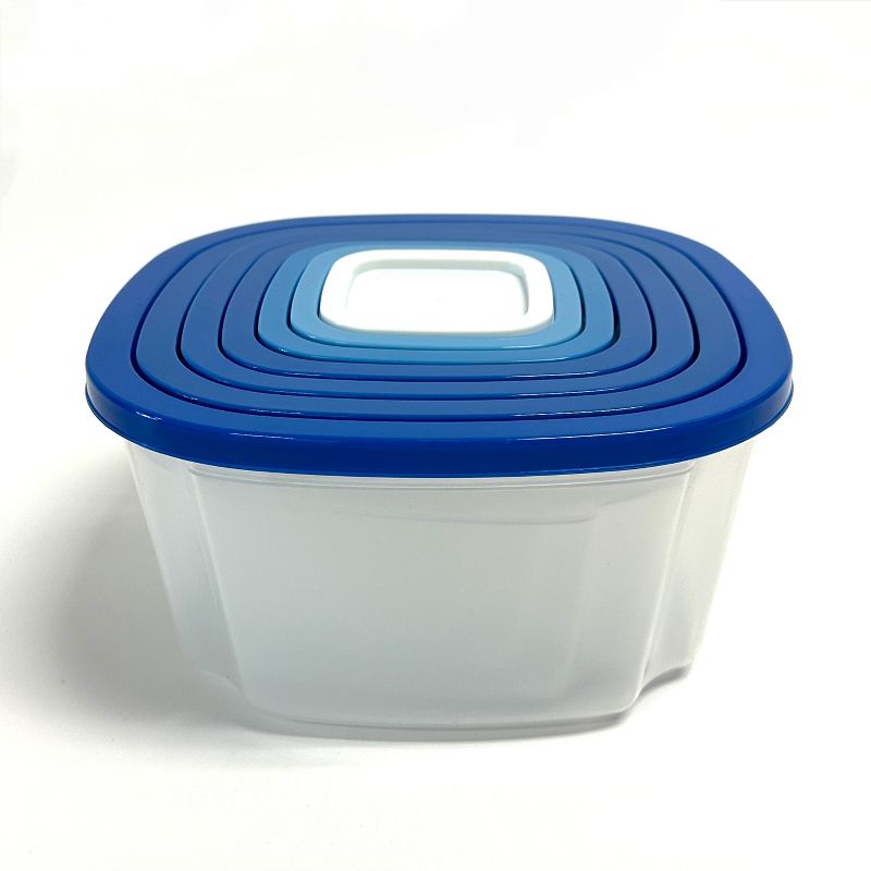Lexi Home 14-Piece Square Plastic Food Storage Container Set, 2 of 4