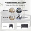 AndMakers 49.2 in. W Square Arm Linen Blend Modern Straight Sofa - 3 of 4