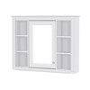 Grungis Wall Mounted Bathroom Storage Cabinet,35'' x27.5'' Medicine Cabinet with 6 Open Shelves and Mirror,Storage Cabinet for Bathroom - 4 of 4