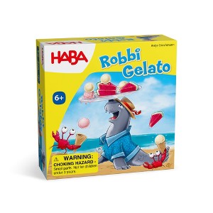 HABA Robbi Gelato - Kids Board Games for Ages 6 and up and Family Games for Kids and Adults, Wobbly Seal Balancing and Stacking Fun - 1 of 4