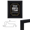 Cardinali Plein Air, Black 8x10" Picture Frame with Acrylic Glazing & Cardboard Backing, for Photography or Canvas Frame, 3 Wide Moulding, 1/2 Rabbet - 3 of 4