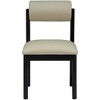 Meridian Furniture,Roundhill Taupe Vegan Leather Upholstered Dining Chair, Set of 2 - 4 of 4