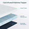 Mattress Topper with Tencel Cover, Cooling Gel-Infused Swirl Memory Foam, CertiPUR-US and Oeko-TEX Certified White - 4 of 4