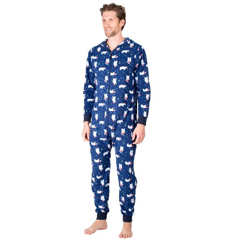 Sleephero Adult Onesie For Men Novelty Fleece Holiday/themed Onesie Tossed  Polar Bear Small : Target