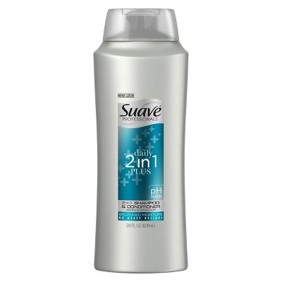 Suave Professionals 2-in-1 Shampoo and Conditioner for Cleansed Hair Daily Plus - 28 fl oz