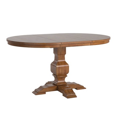 Delaney Two Toned Oval Solid Wood Top Extendable Dining Table - Inspire Q