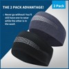 TrailHeads Womens Ponytail Headband - Reflective, Moisture Wicking Earband for Running, Winter  - 2 Pack - 2 of 4