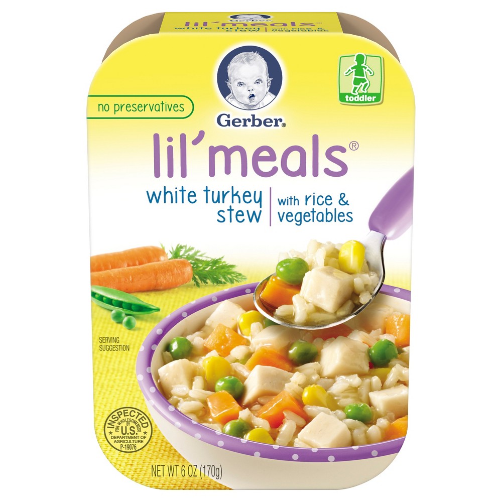 UPC 015000005337 product image for Gerber Graduates Lil Meals White Turkey Stew with Rice & Vegetables 6 oz | upcitemdb.com