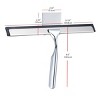 Home Mart Goods Silver Stainless Steel Window Bathroom Cleaning Squeegee - 10" - 2 of 4