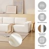 147" Oversized L-Shaped Sectional Sofa, Terrycloth Upholstery - 4 of 4